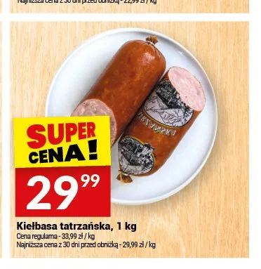 Kiełbasa tatrzańska Białecki Wędzarnia promocja w Twój Market