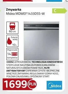 Zmywarka Midea MDWEF1433DSS-W promocja w kakto.pl
