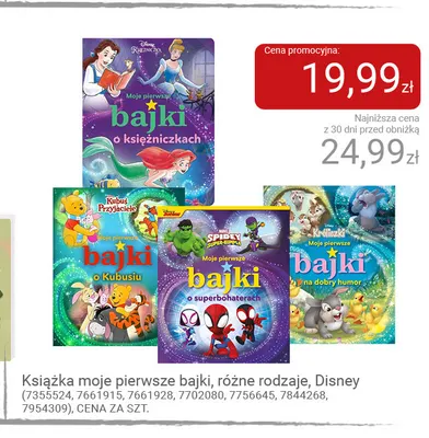Książka moje pierwsze bajki Disney promocja w Smyk