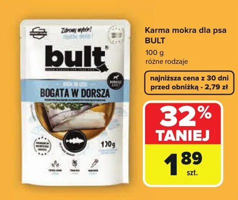 Karma mokra dla psa Bult promocja w Carrefour Market