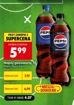 Napój gazowany Pepsi Zero promocja w Biedronka