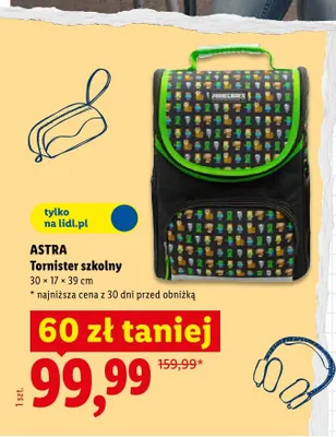 Tornister szkolny Astra promocja w Lidl