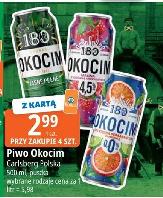 Piwo Okocim promocja w Leclerc