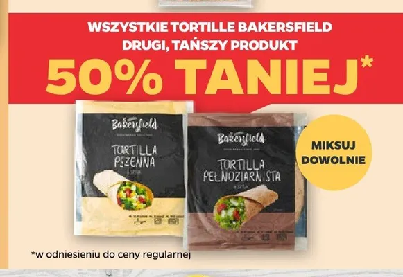 Tortilla pszenna Bakersfield promocja w Netto