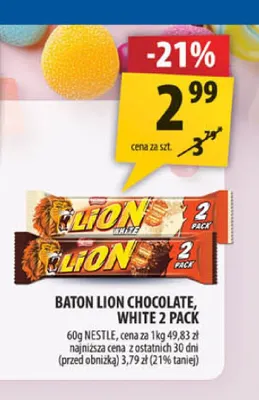 Baton Lion Chocolate 2-pak promocja w Arhelan