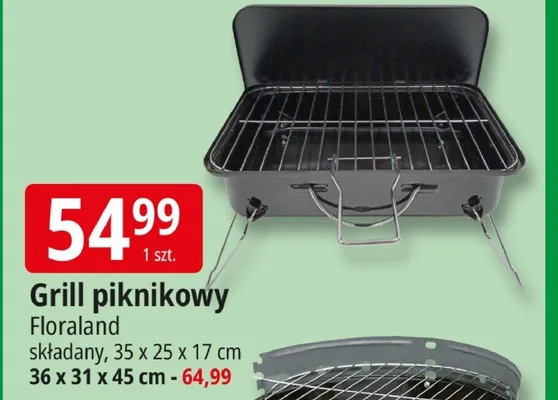 Grill piknikowy składany promocja w Leclerc