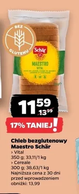 Chleb bezglutenowy Maestro Schär Vital promocja w Netto
