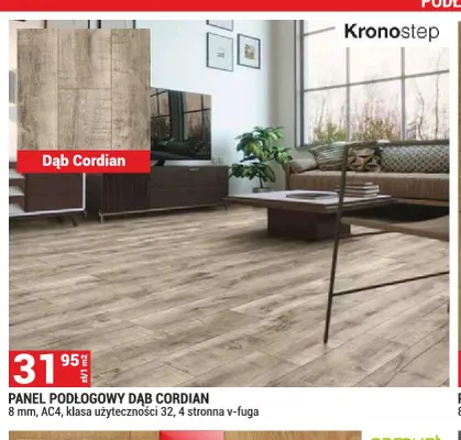 Panel podłogowy Kronostep Dąb Cordian 8 mm AC4 promocja w Merkury Market