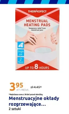 Menstruacyjne okłady rozgrzewające Thermofect promocja w Action