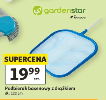 Podbierak basenowy z drążkiem Gardenstar 122 cm promocja w Auchan