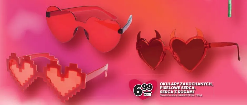 Okulary serca promocja w Stokrotka