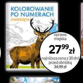 Książka Kolorowanie po numerach Zwierzęta promocja w Empik