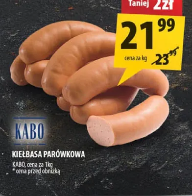 Kiełbasa parówkowa Kabo promocja w Arhelan