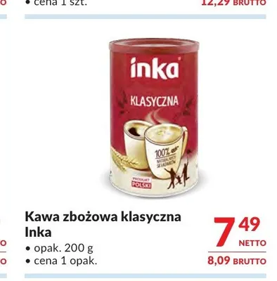 Kawa zbożowa klasyczna Inka promocja w Makro