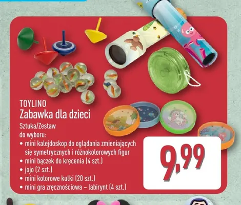 Zabawka dla dzieci TOYLINO mini bączek do kręcenia promocja w Aldi