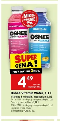 Napój Oshee Vitamin Water magnesium & B6 promocja w Twój Market