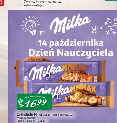 Czekolada Milka MMMAX promocja w CEZAR Delikatesy