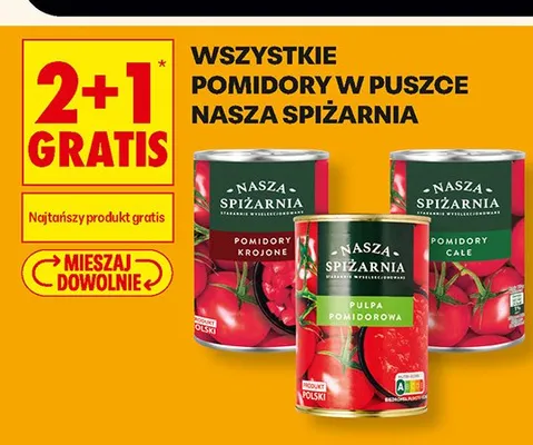 Pomidory w puszce Nasza Spiżarnia promocja w Biedronka