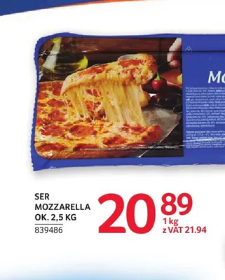 Ser mozzarella Hochland Professional promocja w Selgros