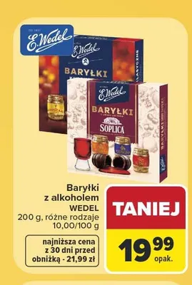 Baryłki z alkoholem E.Wedel promocja w Carrefour