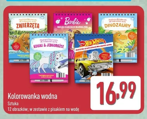 Kolorowanka wodna Koniki & Jednorożce promocja w Aldi