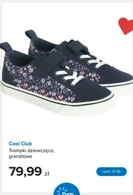 Trampki dziewczęce Cool Club granatowe promocja w Smyk