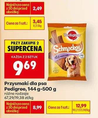 Przysmaki dla psa Schmackos różne rodzaje promocja w Biedronka