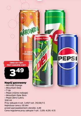 Napój gazowany Mirinda Orange promocja w Netto