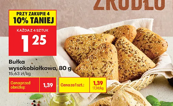 Bułka wysokobiałkowa promocja w Biedronka