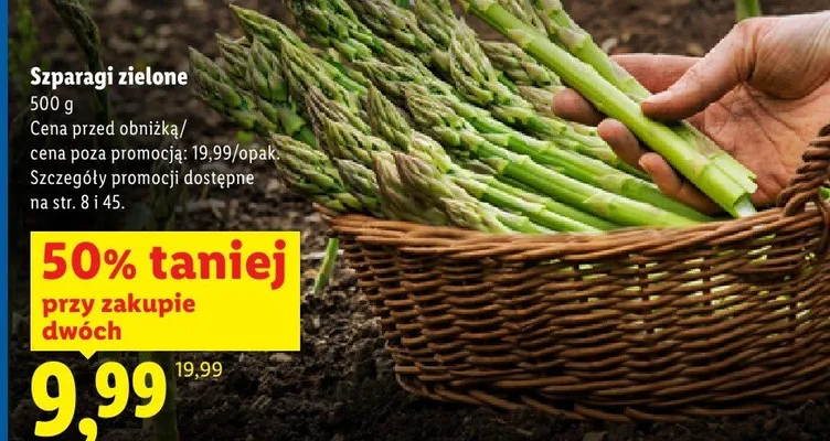 Szparagi zielone promocja w Lidl