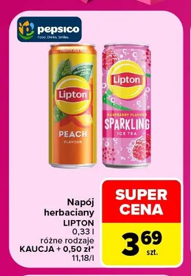 Napój herbaciany Lipton promocja w Carrefour Market