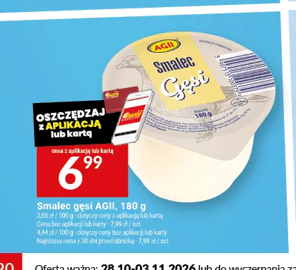 Smalec gęsi AGII promocja w Twój Market