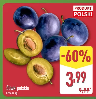 Śliwki polskie promocja w Aldi