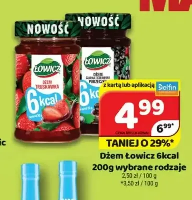 Dżem Łowicz 6kcal truskawka promocja w Delfin