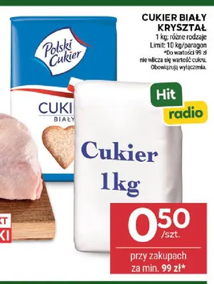 Cukier biały kryształ promocja w Stokrotka