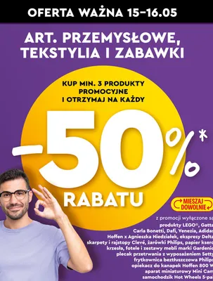 Art. przemysłowe, tekstylia i zabawki  promocja w Biedronka