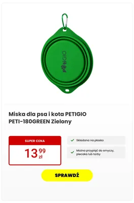 Miska dla psa i kota PETIGIO promocja w Media Expert