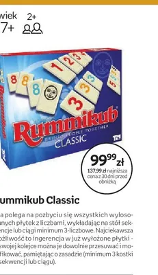 Gra Rummikub Classic promocja w Empik