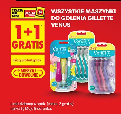 Maszynki do golenia Venus promocja w Biedronka