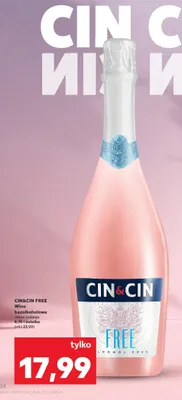 Wino bezalkoholowe różne rodzaje Free Rose promocja w Kaufland