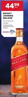 Whisky Johnnie Walker Red Label promocja w Stokrotka