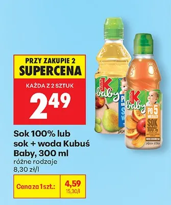 Sok 100% promocja w Biedronka