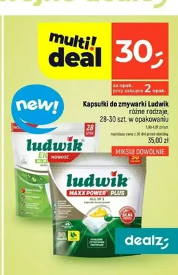 Kapsułki do zmywarki Ludwik Ekologiczne All in 1 promocja w Dealz