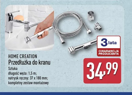 Przedłużka do kranu Home Creation promocja w Aldi