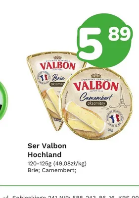 Ser Brie Valbon Hochland promocja w Limonka
