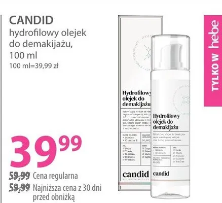 Olejek CANDID promocja w Hebe