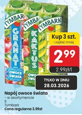 Napój owoce świata granat promocja w Market Point