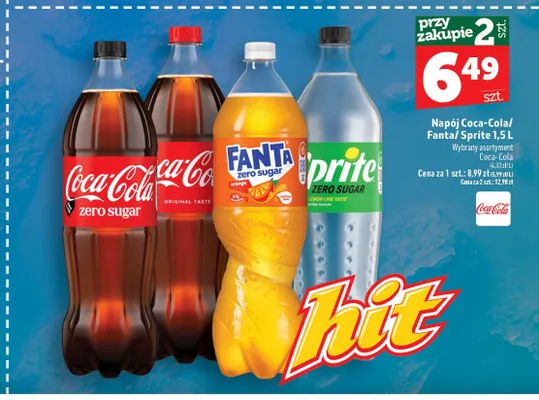 Napój gazowany Coca-Cola promocja w TOPAZ