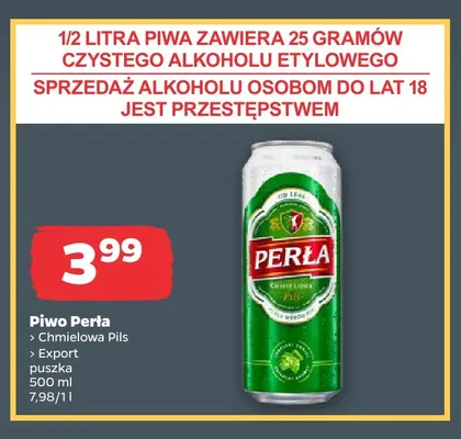 Piwo Perła Chmielowa Pils promocja w Netto