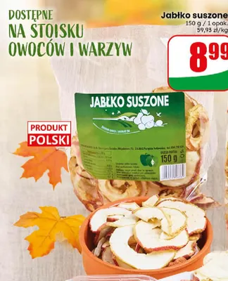 Jabłko suszone promocja w Dino